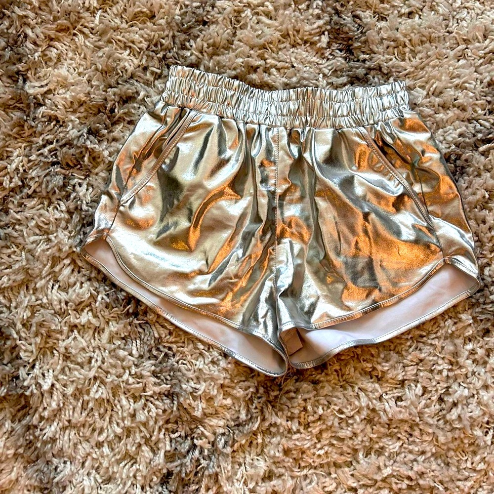 rave metallic shorts ($10 OBO)